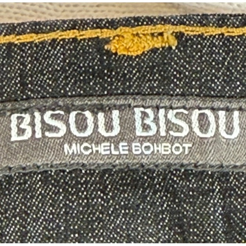 Bisou Bisou Michele Bohbot Denim Mermaid Skirt 18W Dark Wash Flared Midi Y2K - Picture 6 of 10